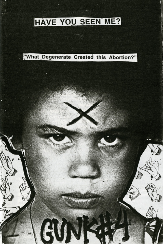 Cover of GUNK issue #4, a DIY riot grrrl zine by Ramdasha Bikceem. Source: Vice